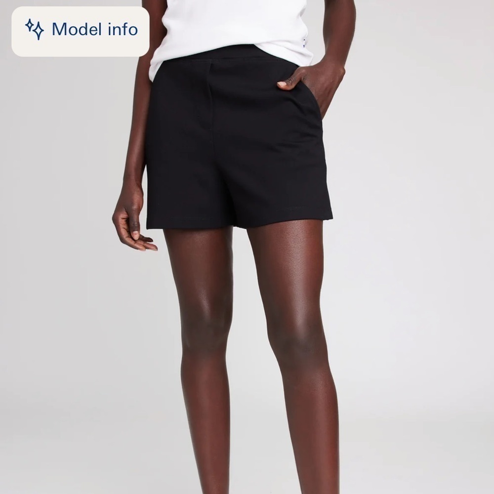 [10] Kit & Ace Women’s Black Featherlight High Rise Casual Athleisure Shorts